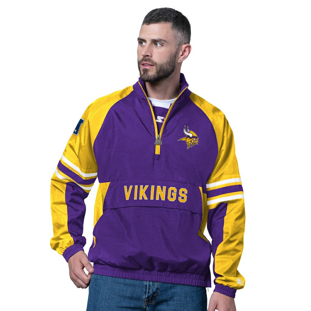 Minnesota Vikings Starter Prospect Half-Zip Pullover Purple - NFL