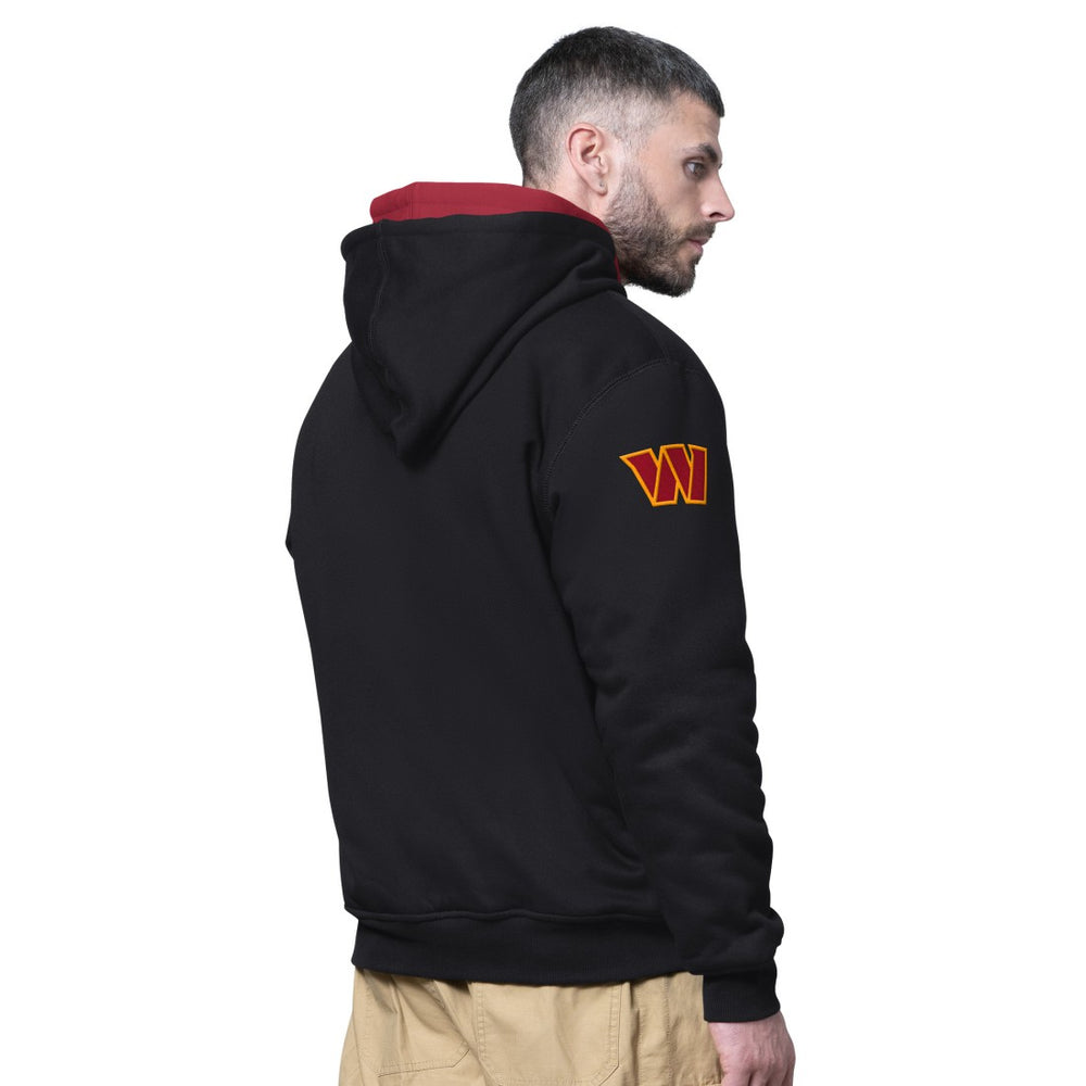 Washington Commanders Starter Big Shot Full-Zip Double Hoodie Black - NFL