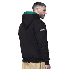 New York Jets Starter Big Shot Full-Zip Double Hoodie Black - NFL