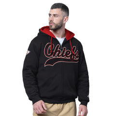 Kansas City Chiefs Starter Big Shot Full-Zip Double Hoodie Black - NFL