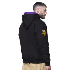 Minnesota Vikings Starter Big Shot Full-Zip Double Hoodie Black - NFL