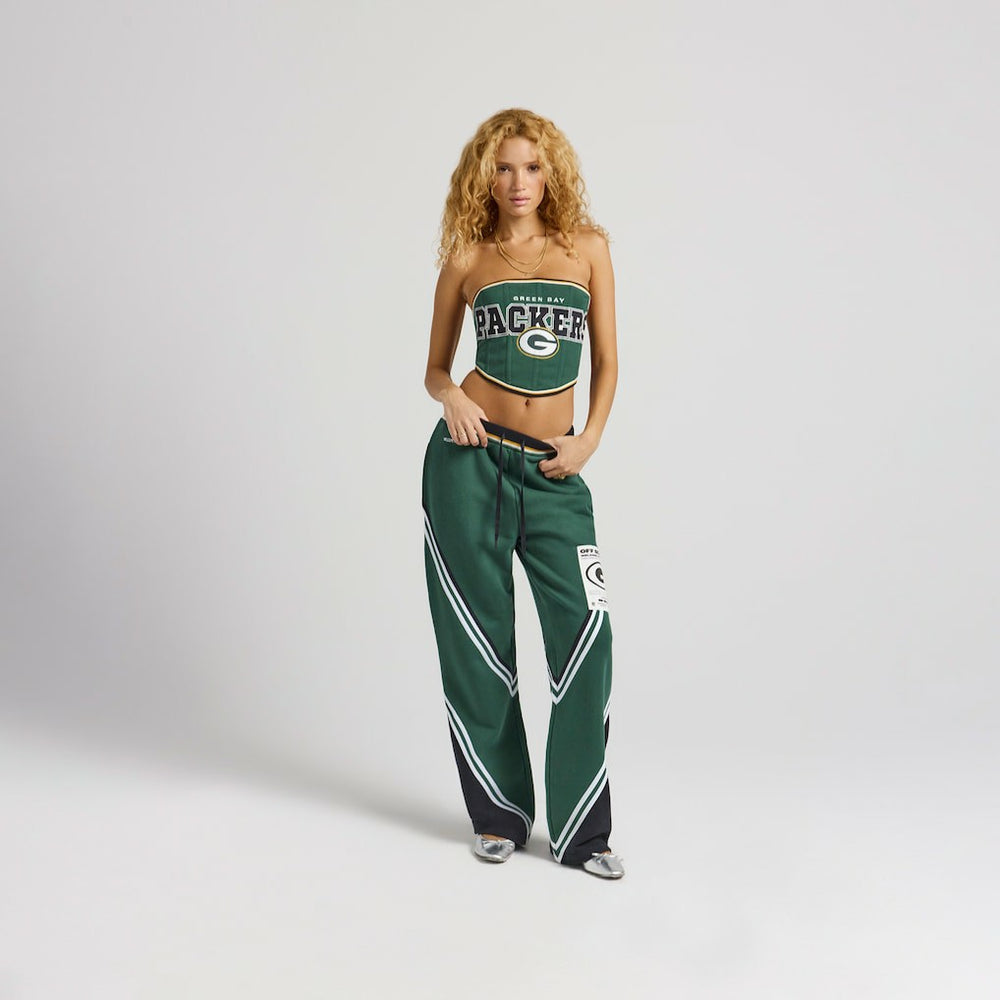 Green Bay Packers Off Season x NFL Women's Fleece Corset Green - NFL