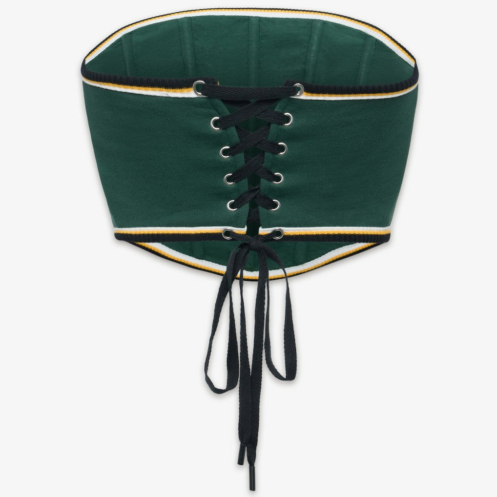 Green Bay Packers Off Season x NFL Women's Fleece Corset Green - NFL