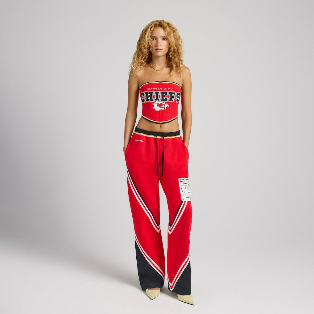 Kansas City Chiefs Off Season x NFL Women's Fleece Corset Red - NFL