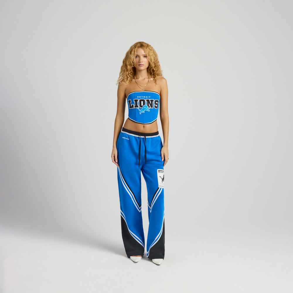 Detroit Lions Off Season x NFL Women's Fleece Corset Blue - NFL