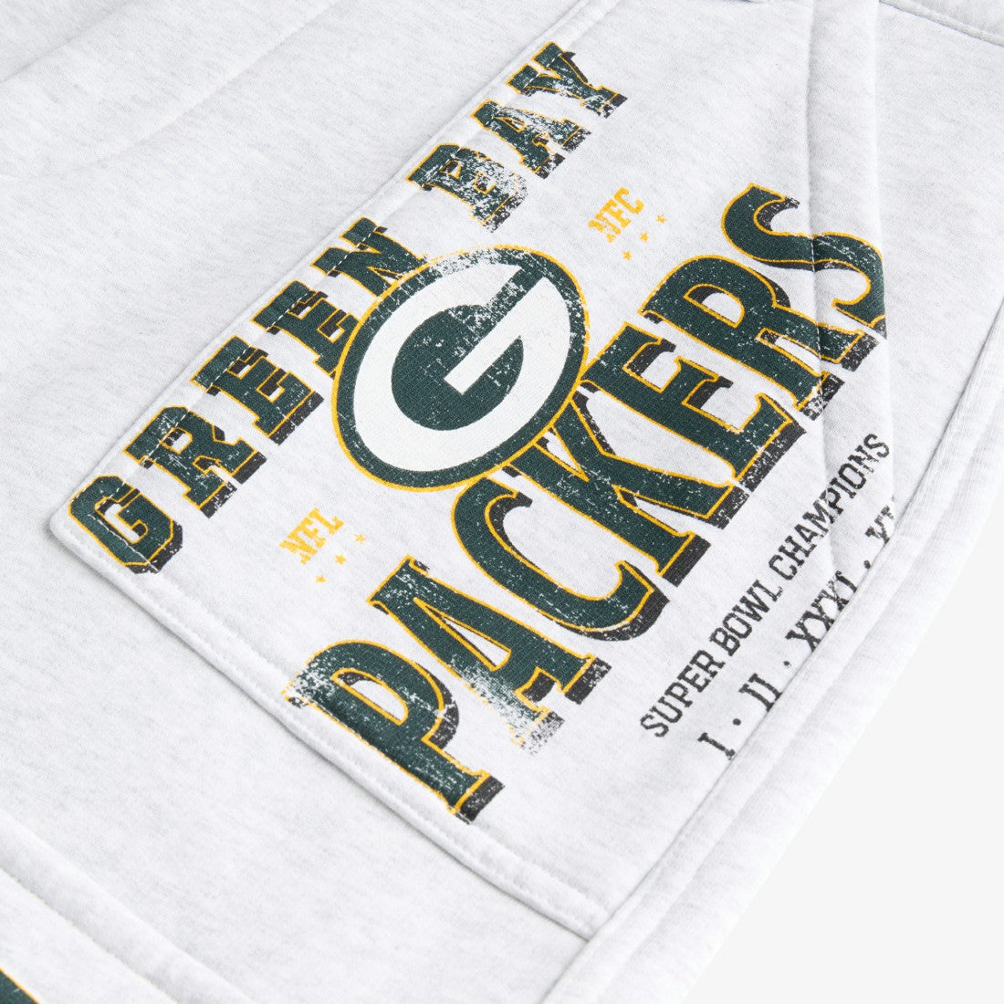 Green Bay Packers Off Season x NFL Women's Fleece Cargo Shorts Heather Gray - NFL