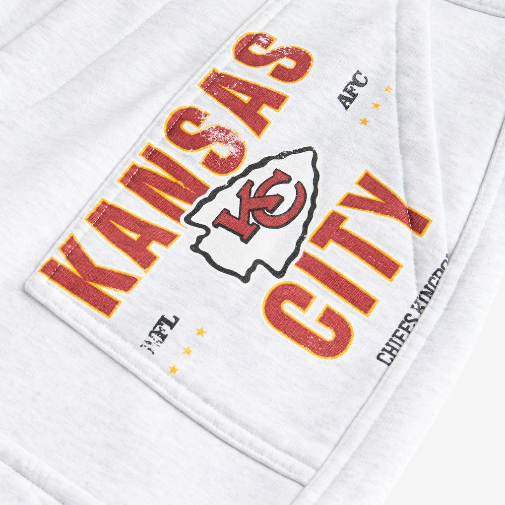 Kansas City Chiefs Off Season x NFL Women's Fleece Cargo Shorts Heather Gray - NFL