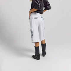 Philadelphia Eagles Off Season x NFL Women's Fleece Cargo Shorts Heather Gray - NFL