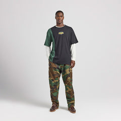 Green Bay Packers Off Season x NFL Unisex Spliced T-Shirt Black - NFL