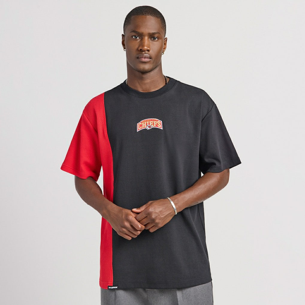 Kansas City Chiefs Off Season x NFL Unisex Spliced T-Shirt Black - NFL