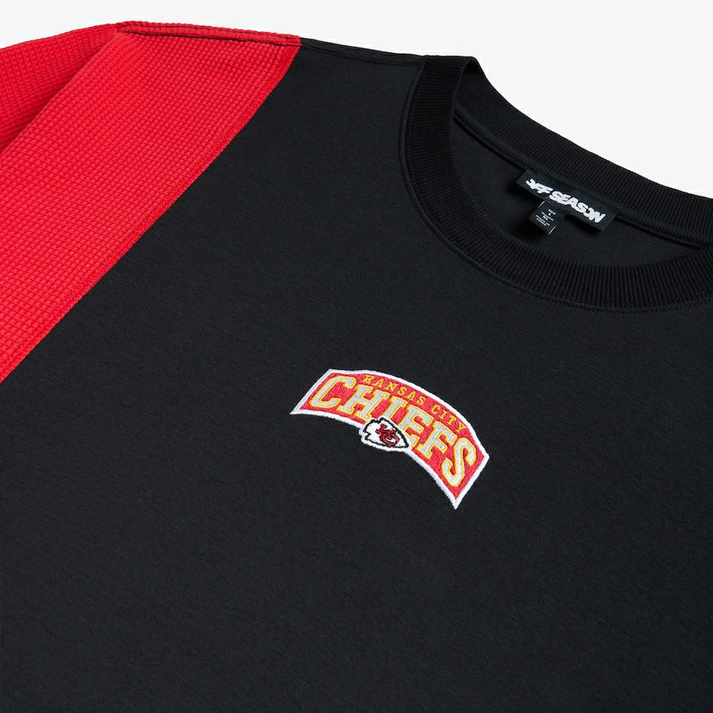 Kansas City Chiefs Off Season x NFL Unisex Spliced T-Shirt Black - NFL