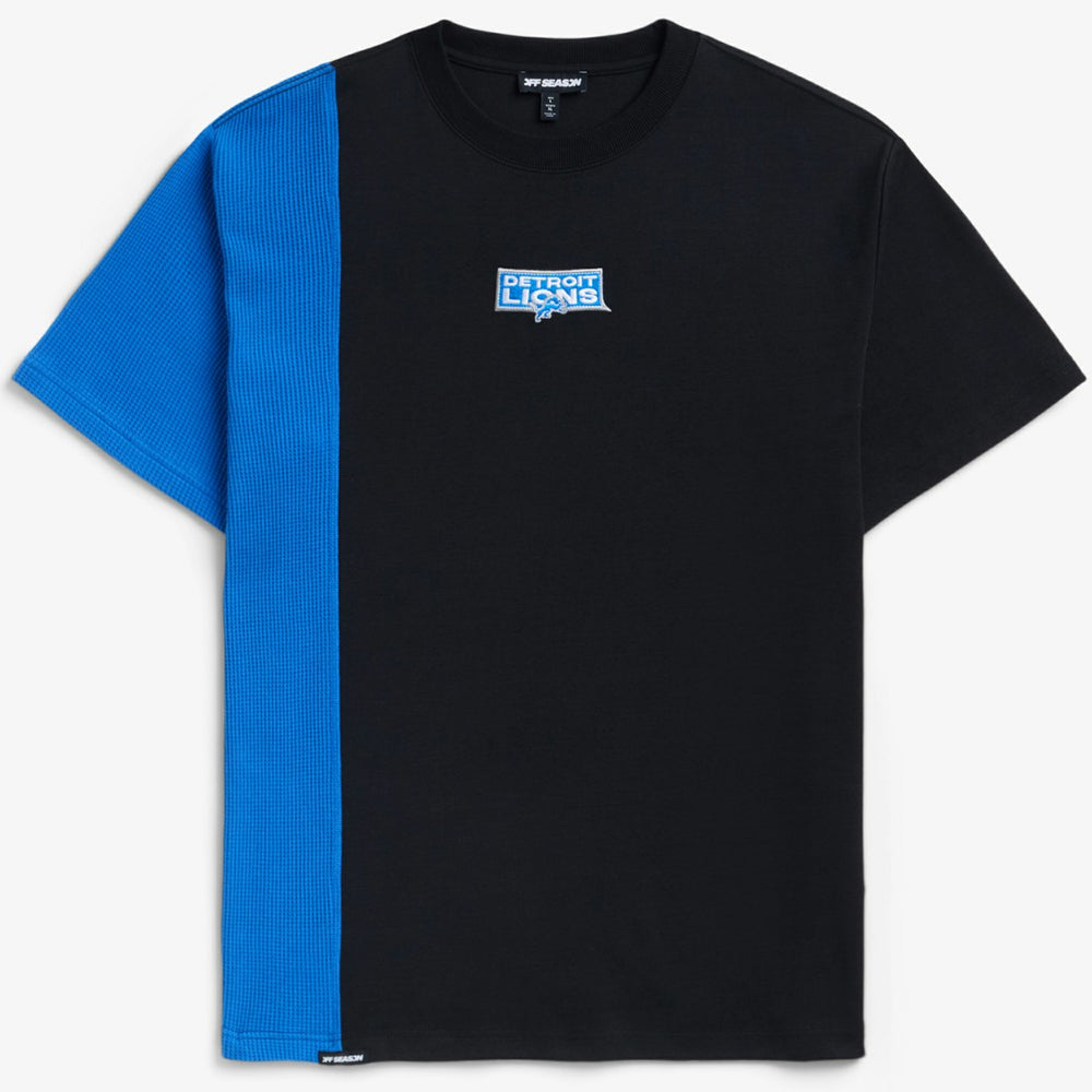 Detroit Lions Off Season x NFL Unisex Spliced T-Shirt Black - NFL