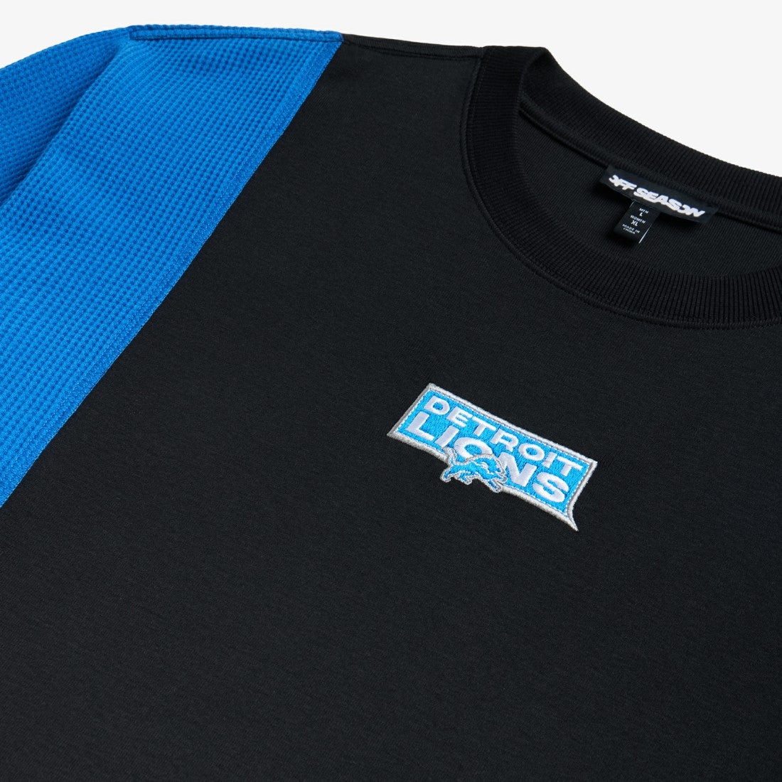 Detroit Lions Off Season x NFL Unisex Spliced T-Shirt Black - NFL