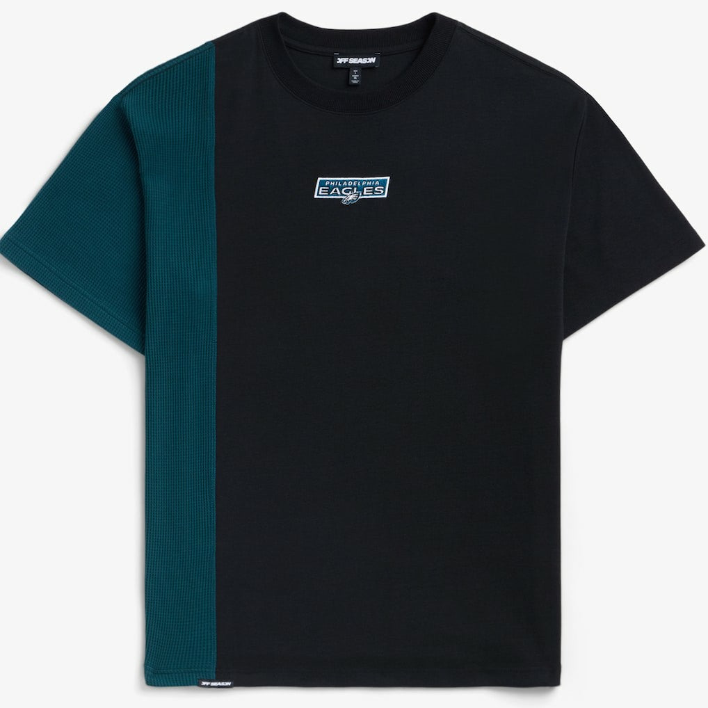 Philadelphia Eagles Off Season x NFL Unisex Spliced T-Shirt Black - NFL