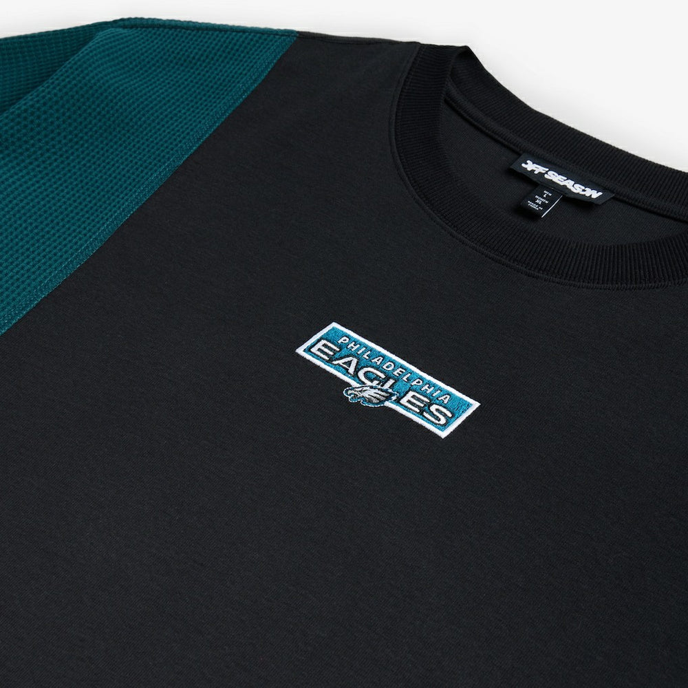 Philadelphia Eagles Off Season x NFL Unisex Spliced T-Shirt Black - NFL