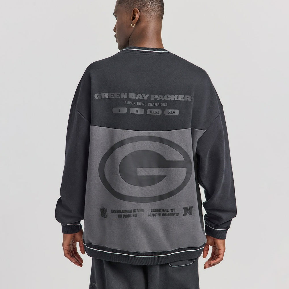 Green Bay Packers Off Season x NFL Unisex Fleece Sweatshirt Black - NFL