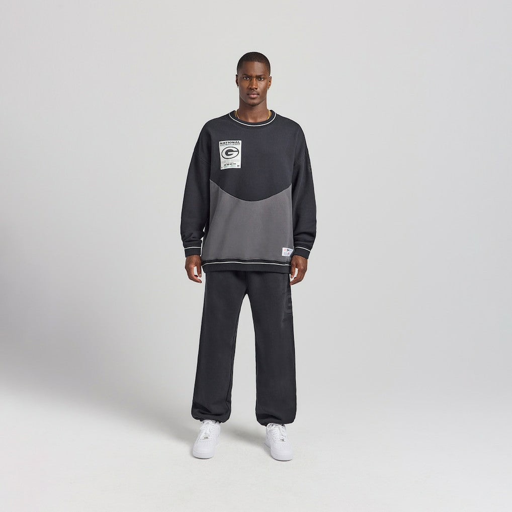 Green Bay Packers Off Season x NFL Unisex Fleece Sweatshirt Black - NFL