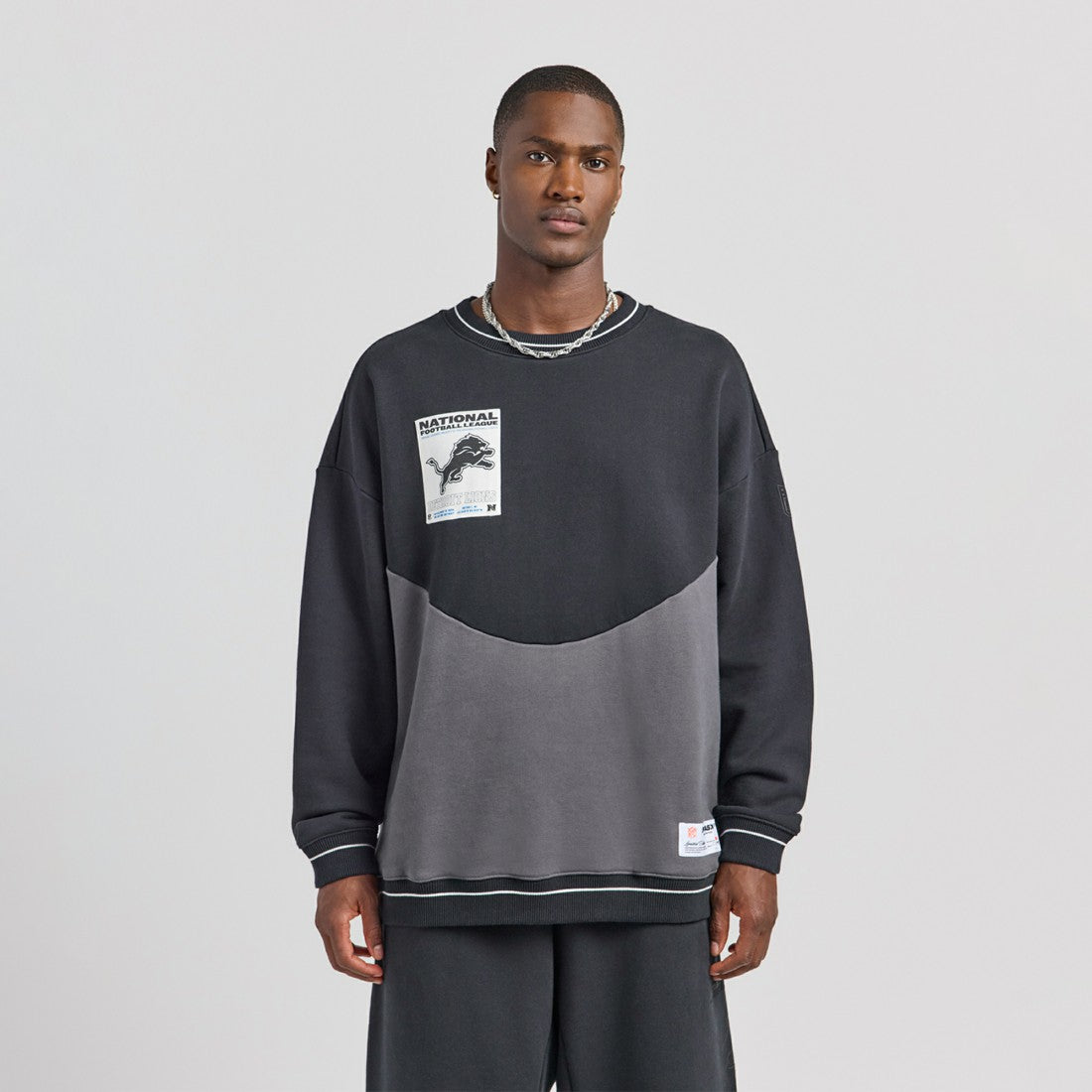 Detroit Lions Off Season x NFL Unisex Fleece Sweatshirt Black - NFL