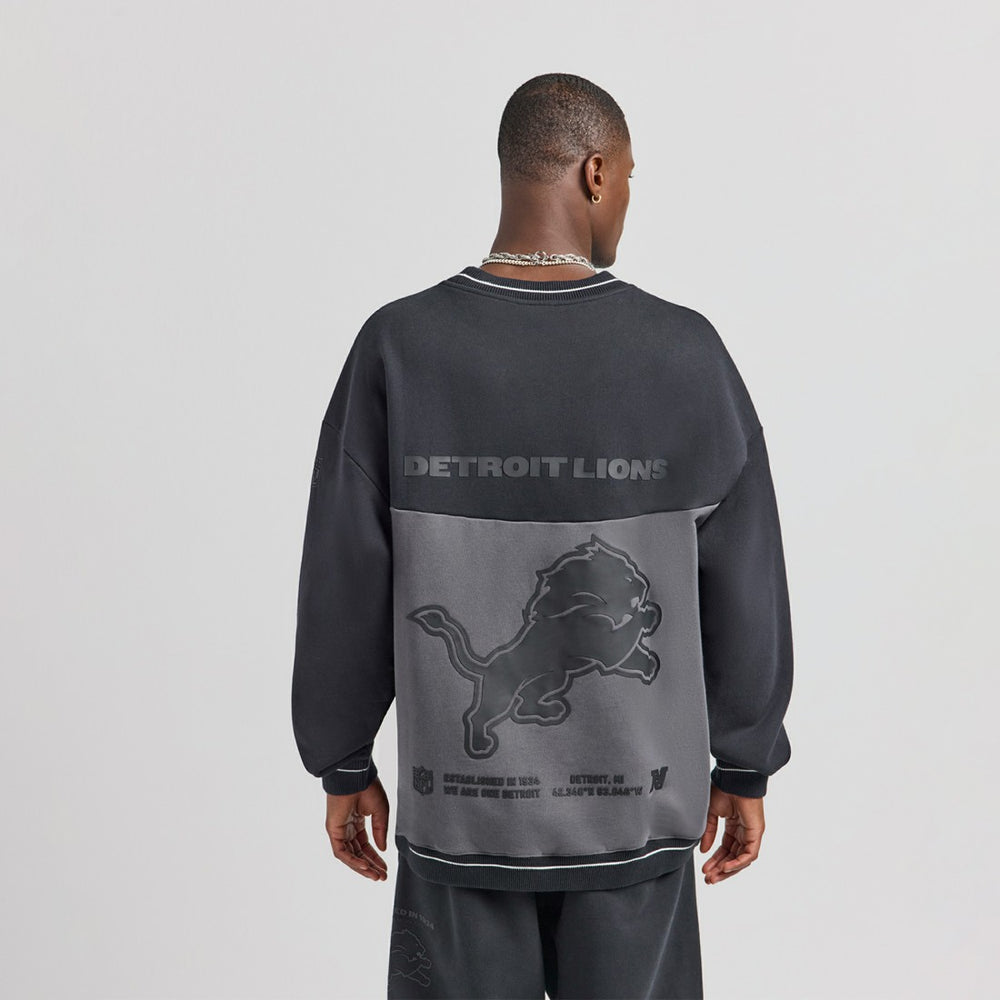 Detroit Lions Off Season x NFL Unisex Fleece Sweatshirt Black - NFL