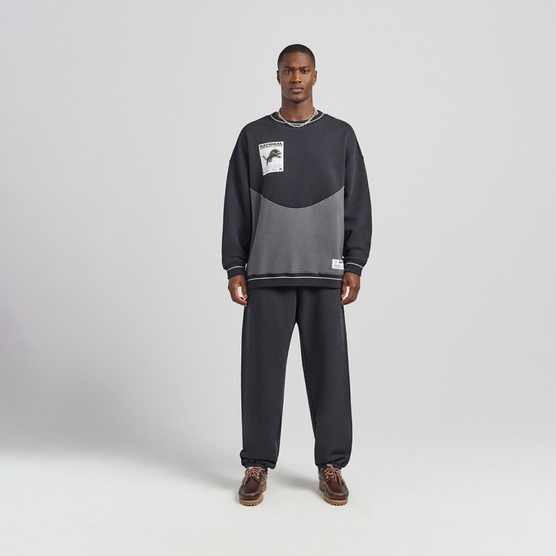 Detroit Lions Off Season x NFL Unisex Fleece Sweatshirt Black - NFL