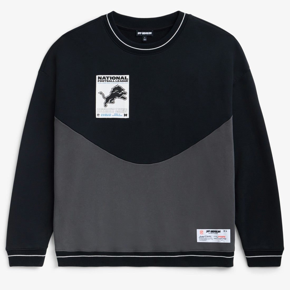 Detroit Lions Off Season x NFL Unisex Fleece Sweatshirt Black - NFL