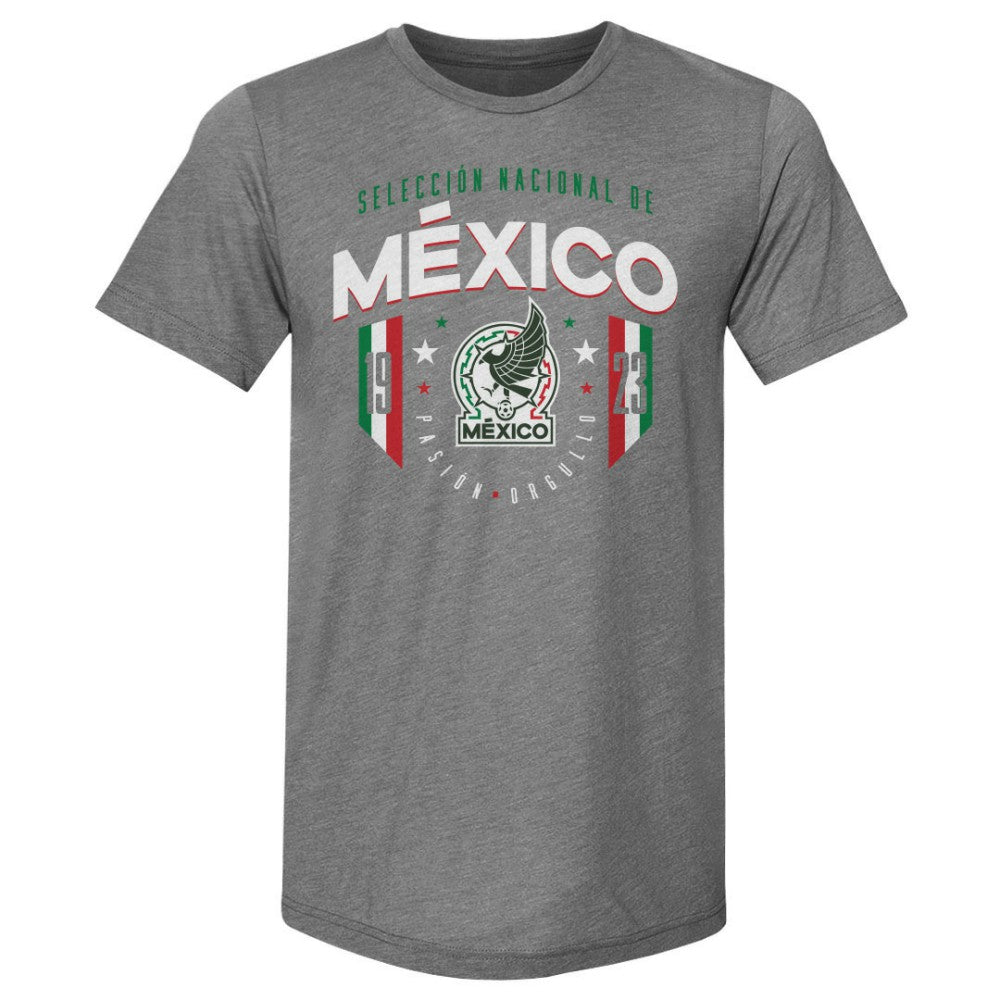 Mexico National Team 500 Level 1923 Premium Tri-Blend T-Shirts - Gray