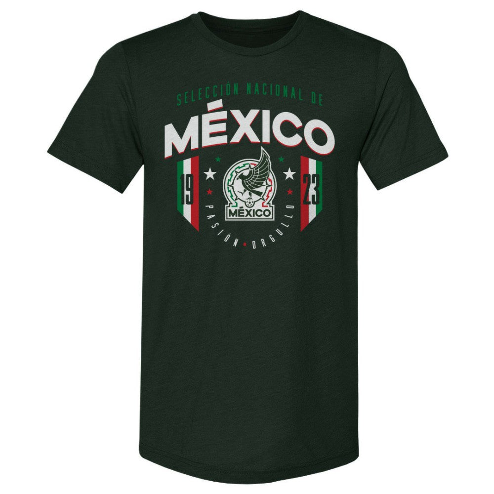 Mexico National Team 500 Level 1923 Premium Tri-Blend T-Shirts - Forest Green