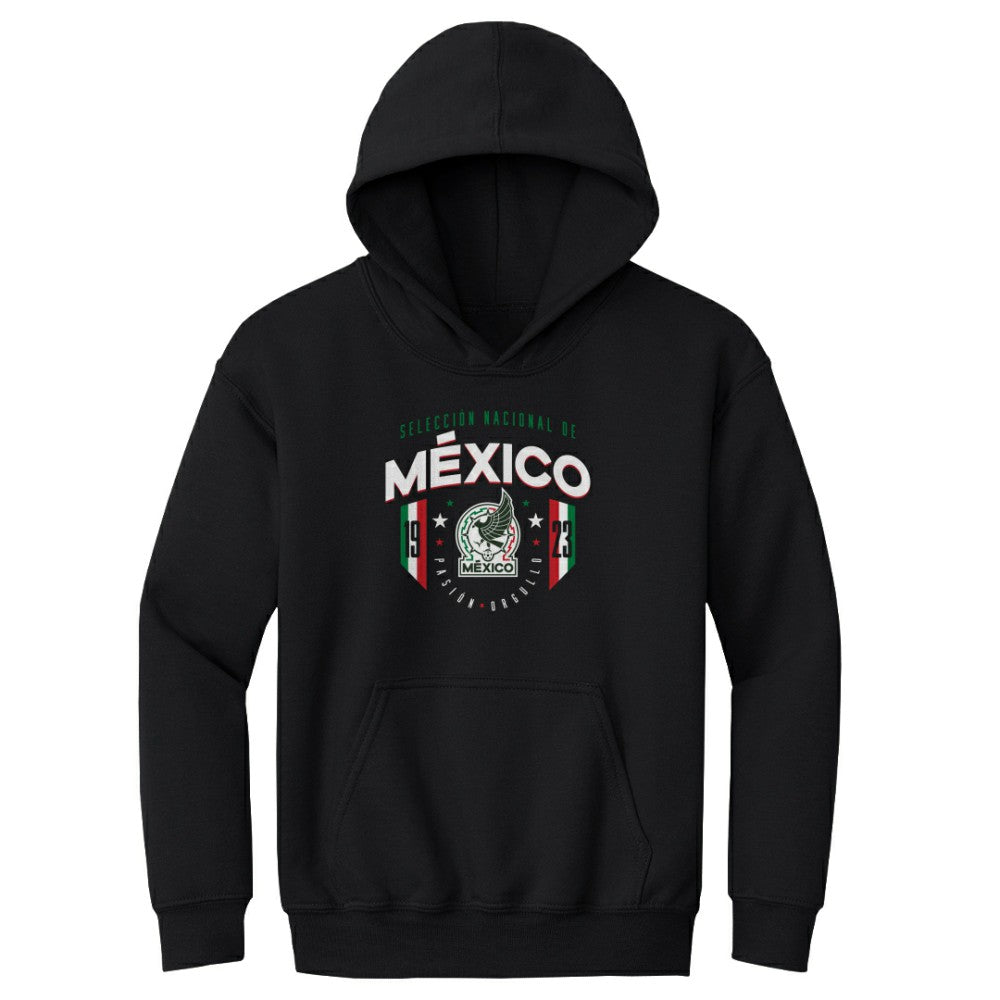 Mexico National Team 500 Level Youth 1923 Pullover Hoodie - Black