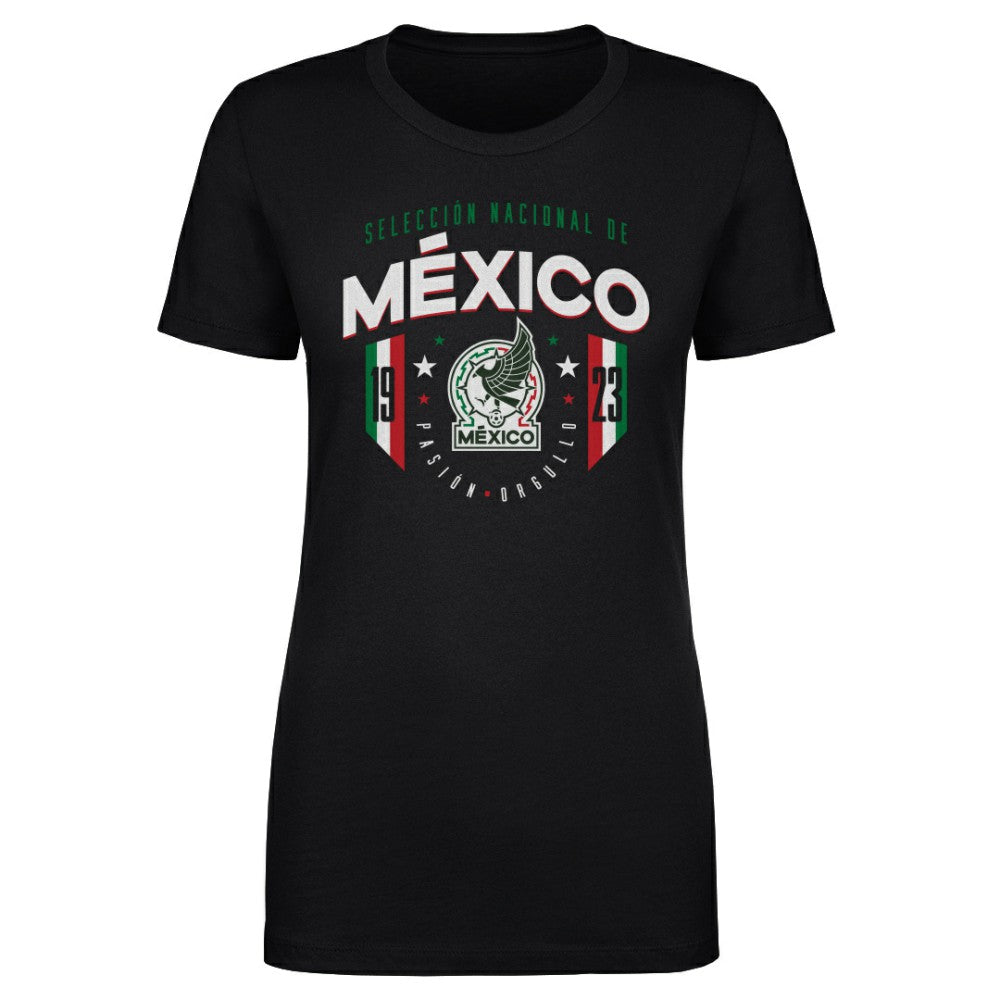 Mexico National Team 500 Level Women's 1923 T-Shirts - Black