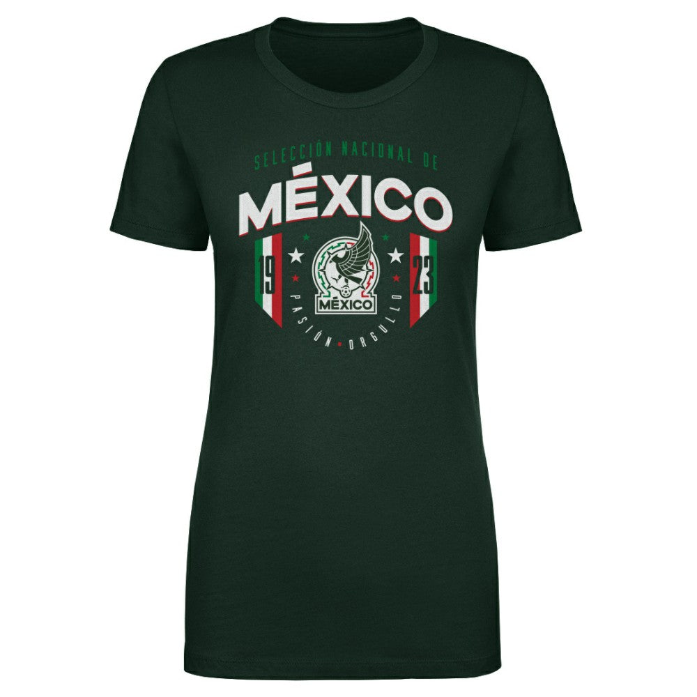 Mexico National Team 500 Level Women's 1923 T-Shirts - Forest Green