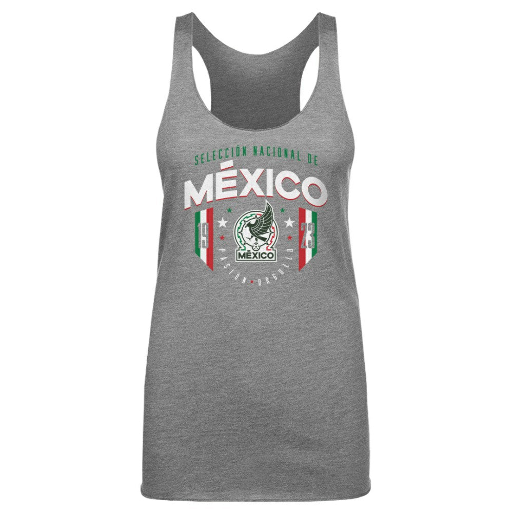Mexico National Team 500 Level Women's Tri-Blend Tank Top - Gray