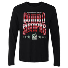 Mexico National Team 500 Level Contigo Siempre Vintage Long Sleeve T-Shirts - Black