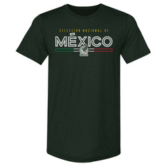 Mexico National Team 500 Level Inline Premium Tri-Blend T-Shirts - Forest Green