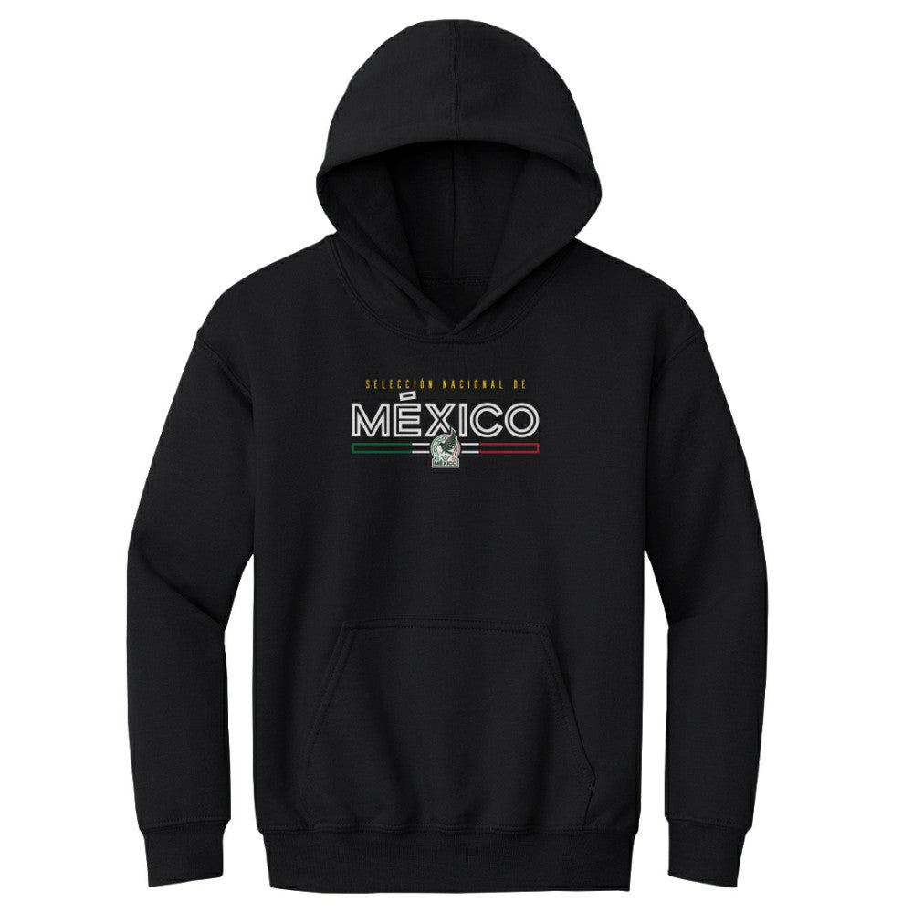 Mexico National Team 500 Level Youth Inline Pullover Hoodie - Black