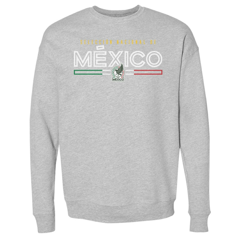 Mexico National Team 500 Level Inline Pullover Sweatshirt - Heather Gray