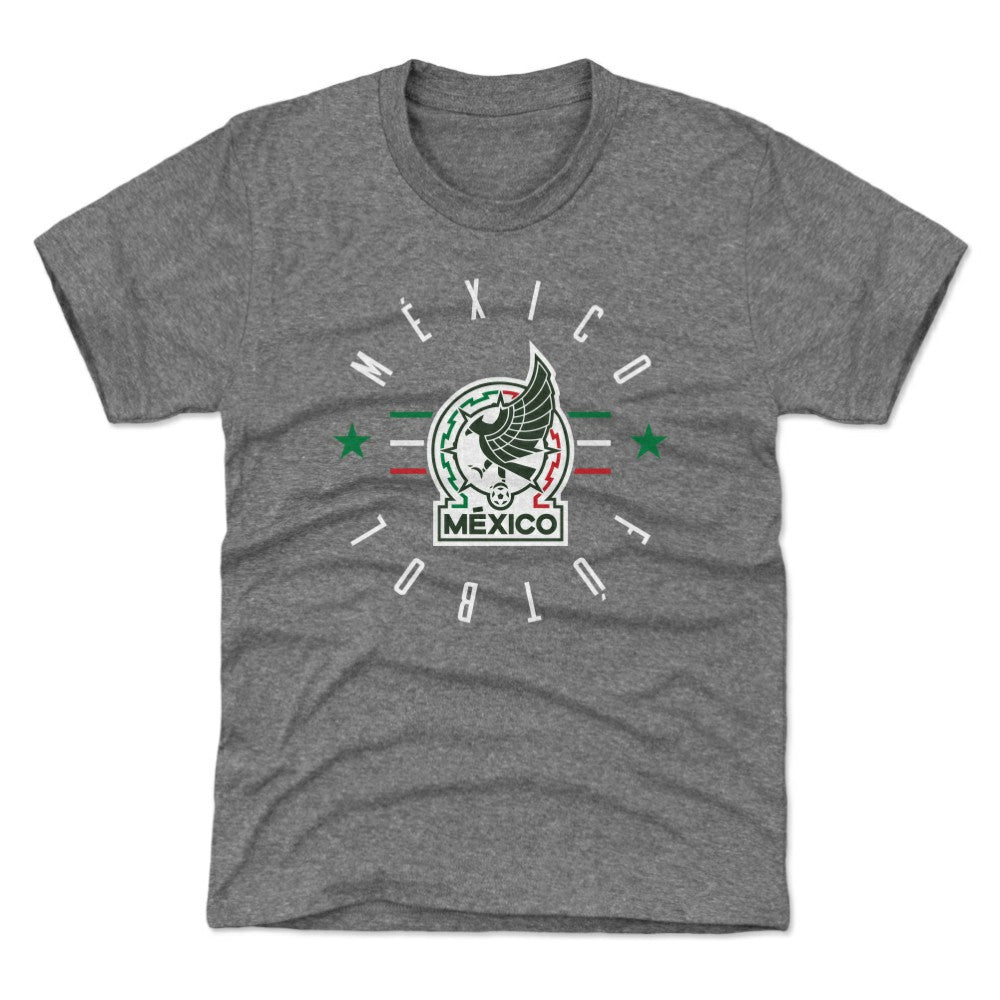 Mexico National Team 500 Level Youth Futbol T-Shirts - Gray