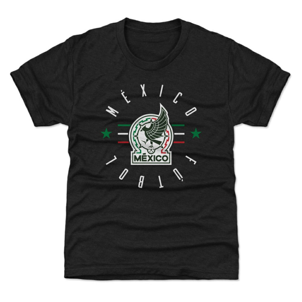 Mexico National Team 500 Level Youth Futbol T-Shirts - Black