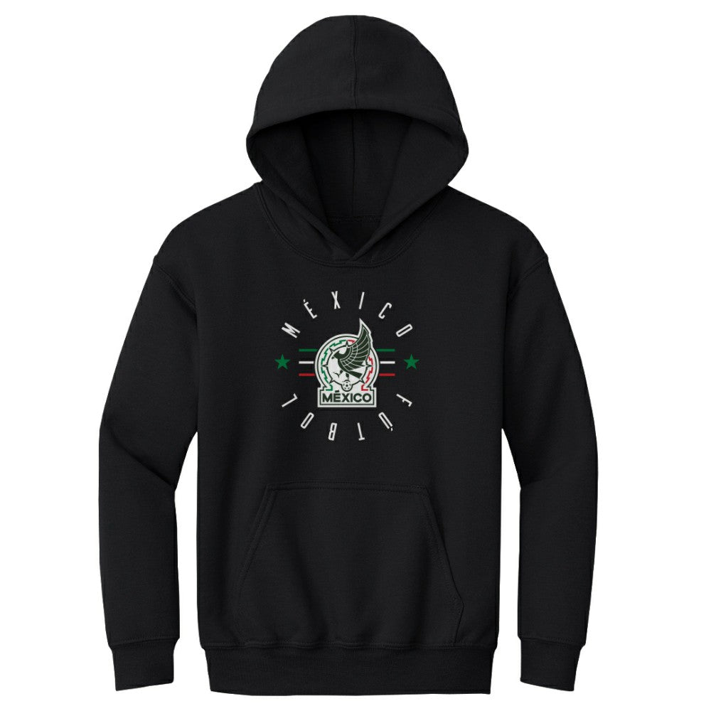 Mexico National Team 500 Level Youth Futbol Pullover Hoodie - Black