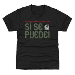 Mexico National Team 500 Level Youth Si Se Puede Inline Bold T-Shirts - Black