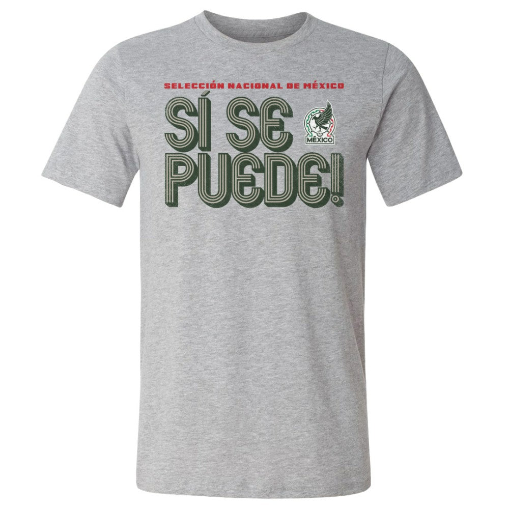 Mexico National Team 500 Level Si Se Puede Inline Bold T-Shirts - Heather Gray