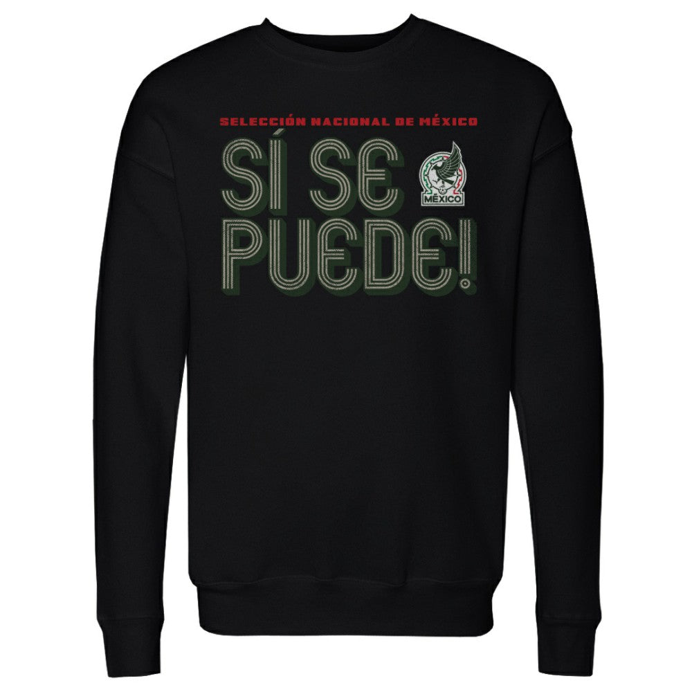 Mexico National Team 500 Level Si Se Puede Inline Bold Pullover Sweatshirt - Black