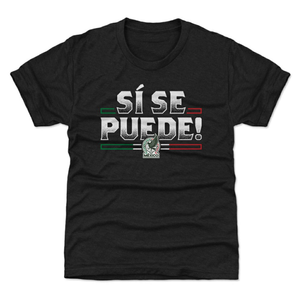 Mexico National Team 500 Level Youth Si Se Puede T-Shirts - Black