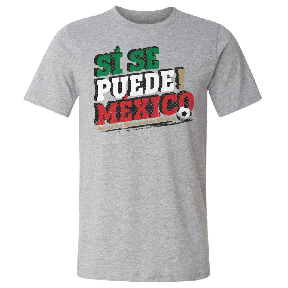 Mexico National Team 500 Level Si Se Puede T-Shirts - Heather Gray