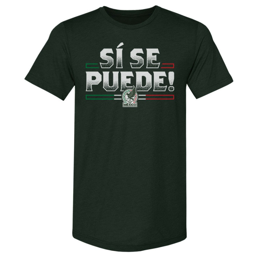 Mexico National Team 500 Level Si Se Puede Premium Tri-Blend T-Shirts - Forest Green