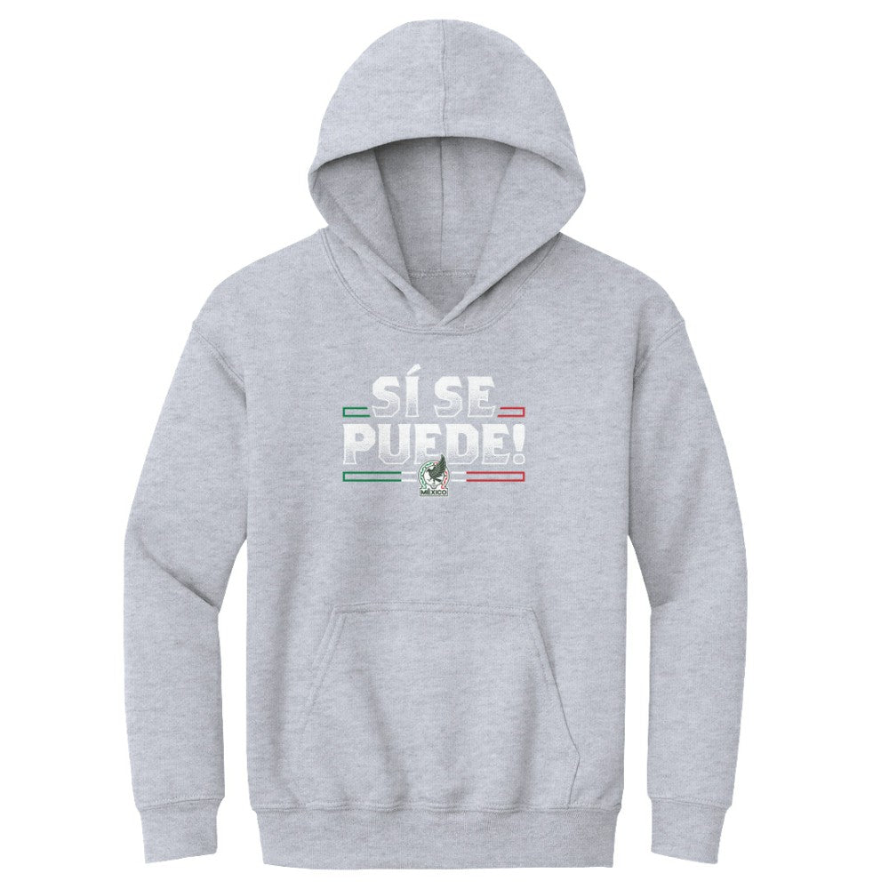 Mexico National Team 500 Level Youth Si Se Puede Pullover Hoodie - Gray