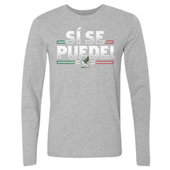 Mexico National Team 500 Level Si Se Puede Long Sleeve T-Shirts - Heather Gray