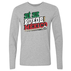 Mexico National Team 500 Level Si Se Puede Long Sleeve T-Shirts - Heather Gray