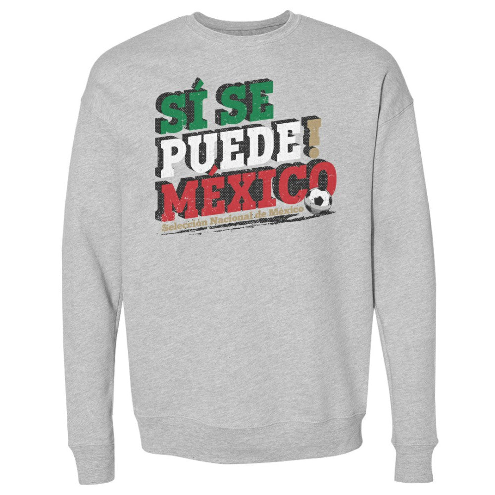 Mexico National Team 500 Level Si Se Puede Pullover Sweatshirt - Heather Gray