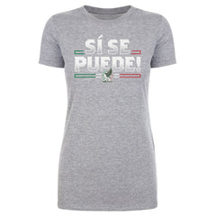 Mexico National Team 500 Level Women's Si Se Puede T-Shirts - Heather Gray