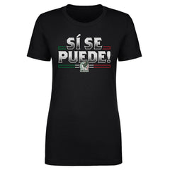 Mexico National Team 500 Level Women's Si Se Puede T-Shirts - Black